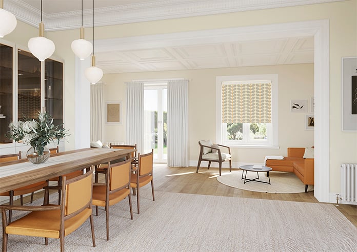 Orla Kiely Two Colour Stem, Warm Grey - Roller Blind - Image 7